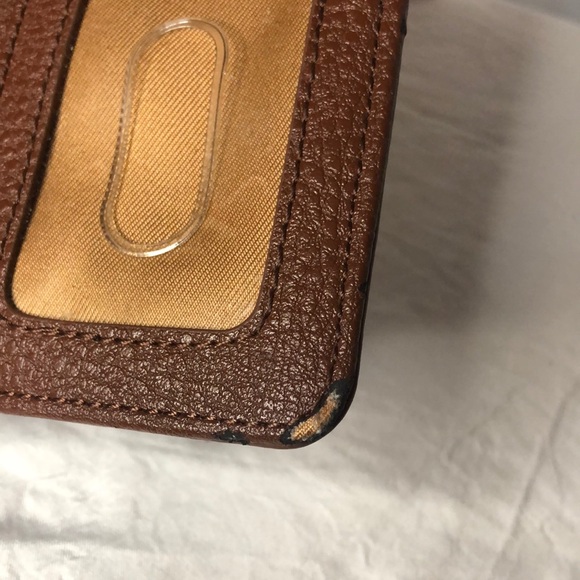 THE SAK brown leather floral embossed wallet. Holds up to 12 cards. - Picture 7 of 12